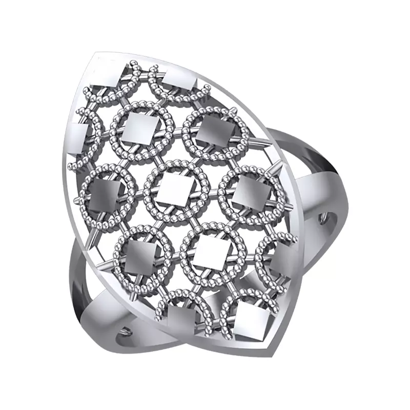 Oval ring geometry Free 3D print model