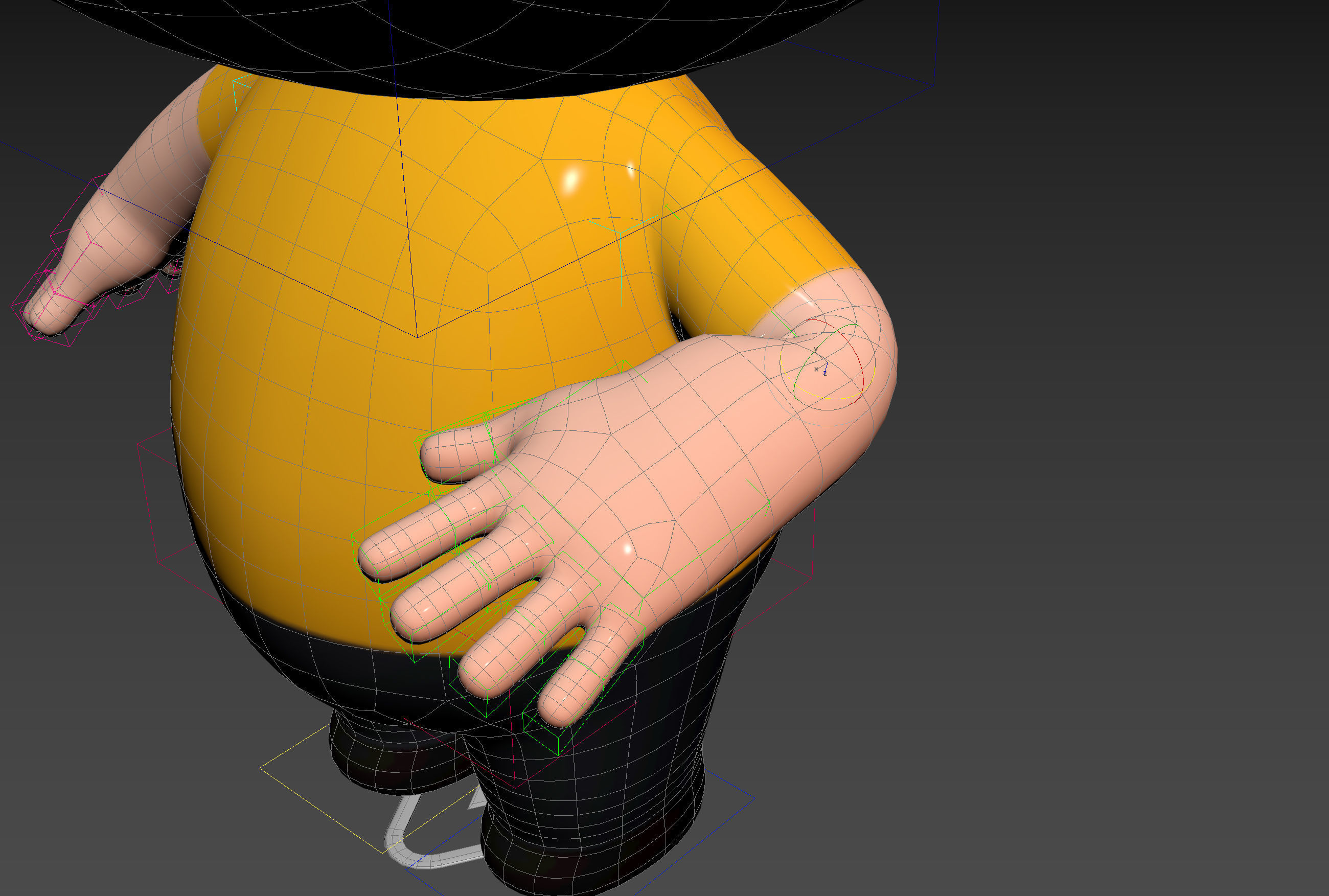 Character170 Rigged Little Man 3D model_26