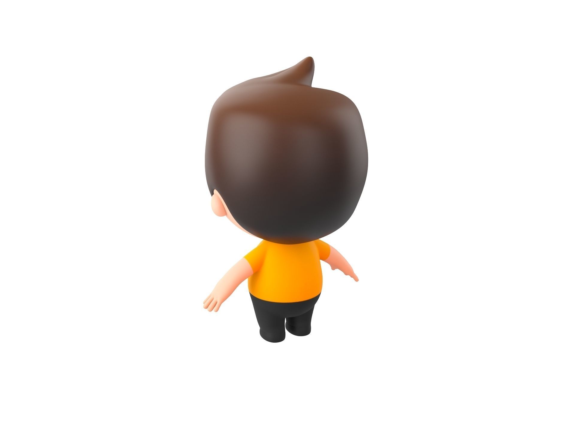 Character170 Rigged Little Man 3D model_14