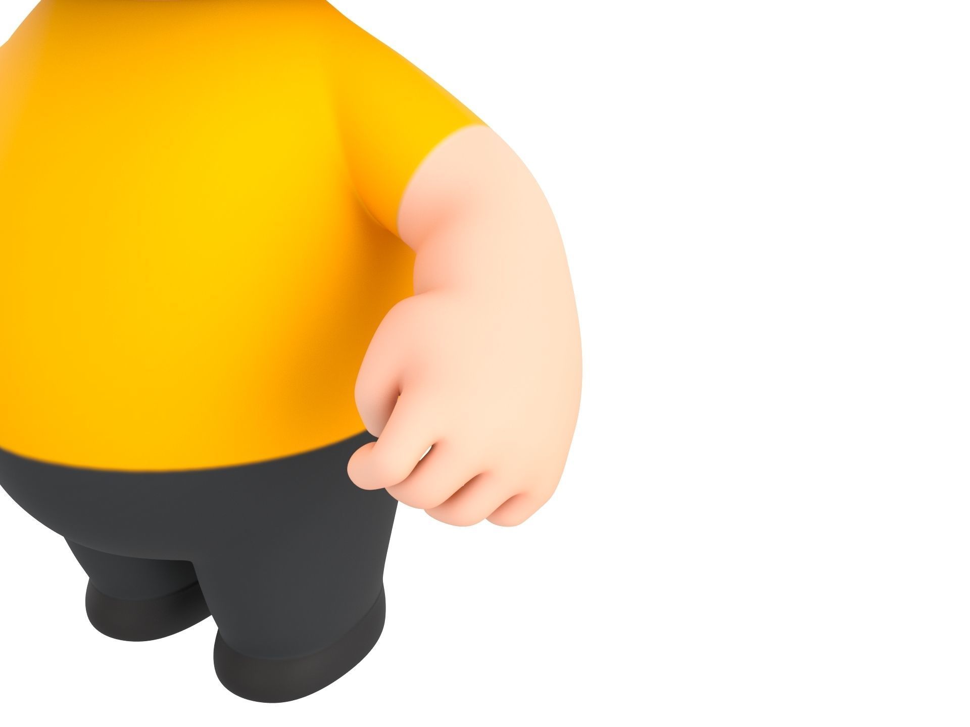 Character170 Rigged Little Man 3D model_5