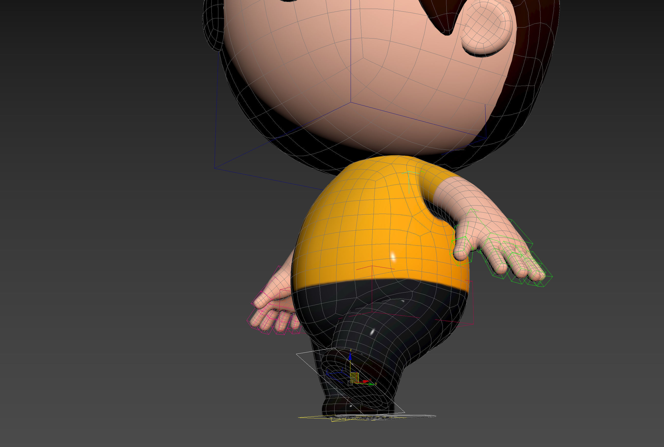 Character170 Rigged Little Man 3D model_30