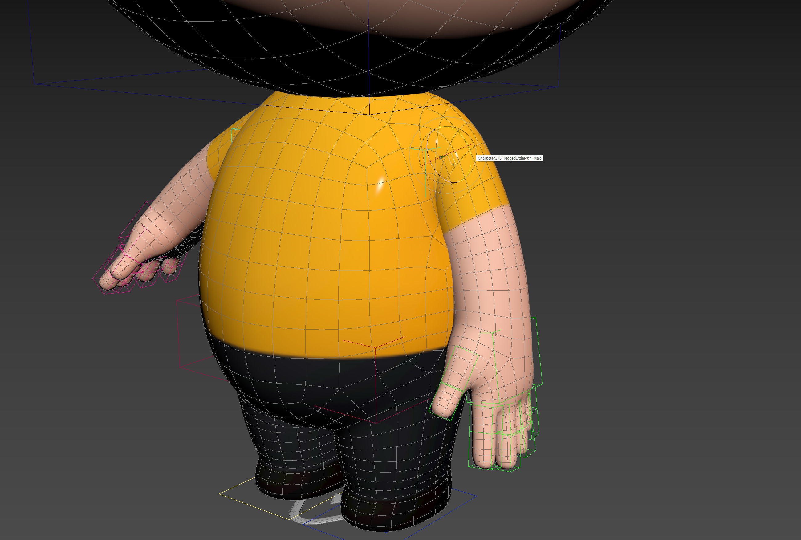 Character170 Rigged Little Man 3D model_25