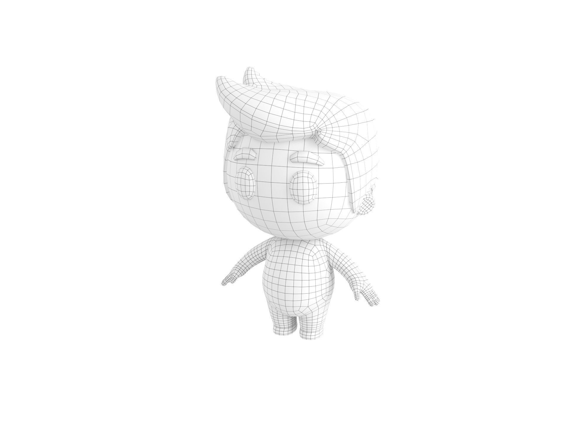 Character170 Rigged Little Man 3D model_18