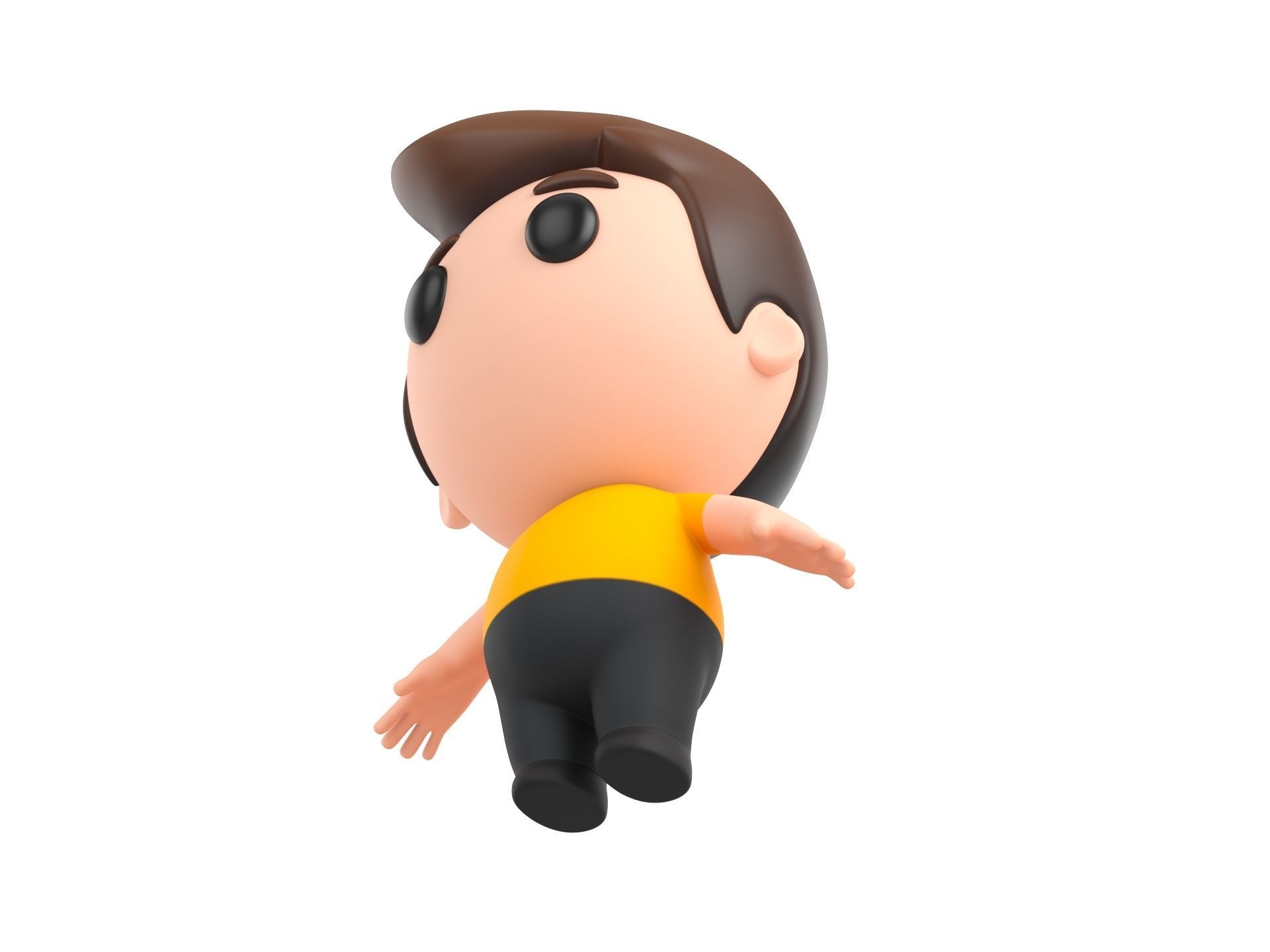 Character170 Rigged Little Man 3D model_17