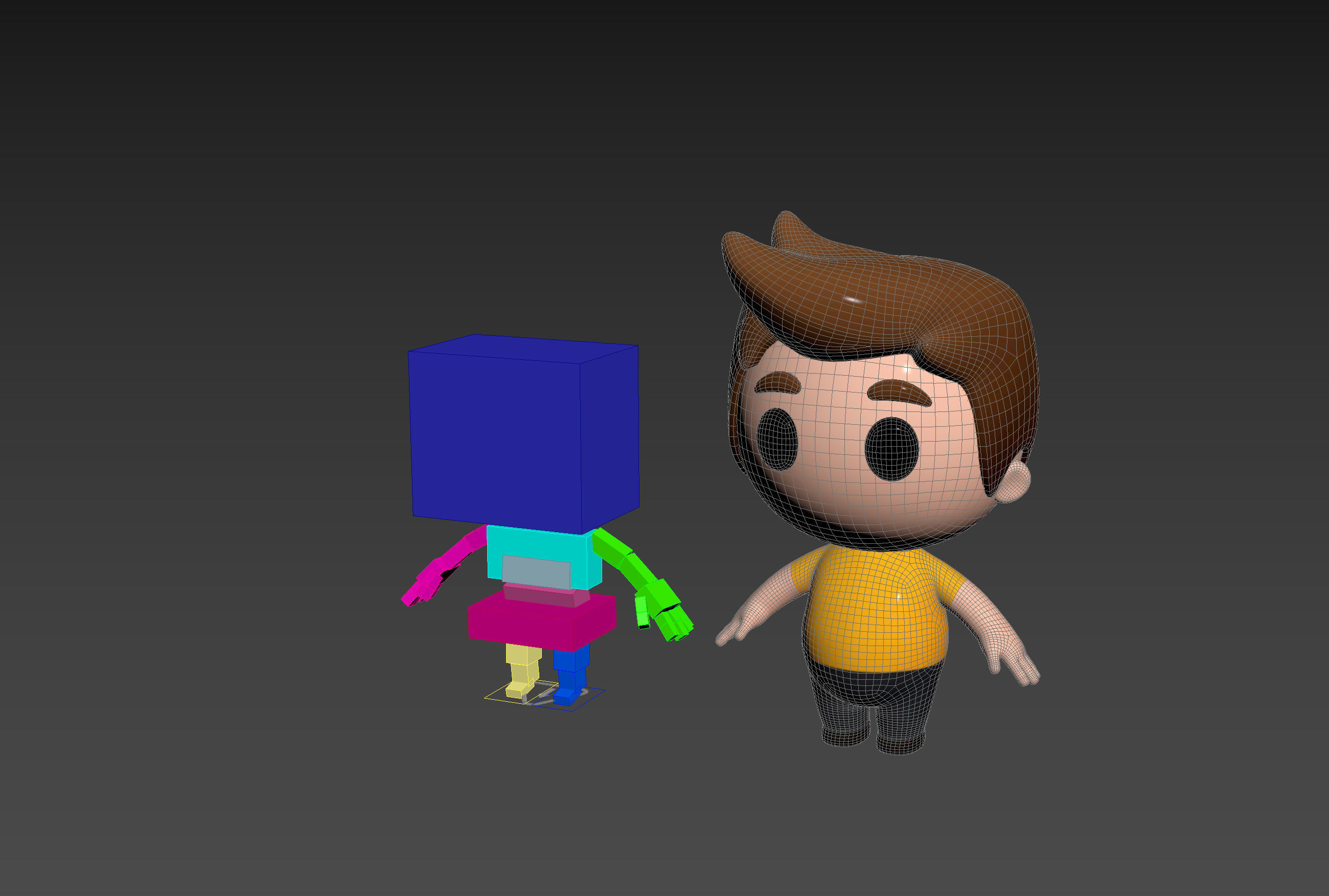 Character170 Rigged Little Man 3D model_22