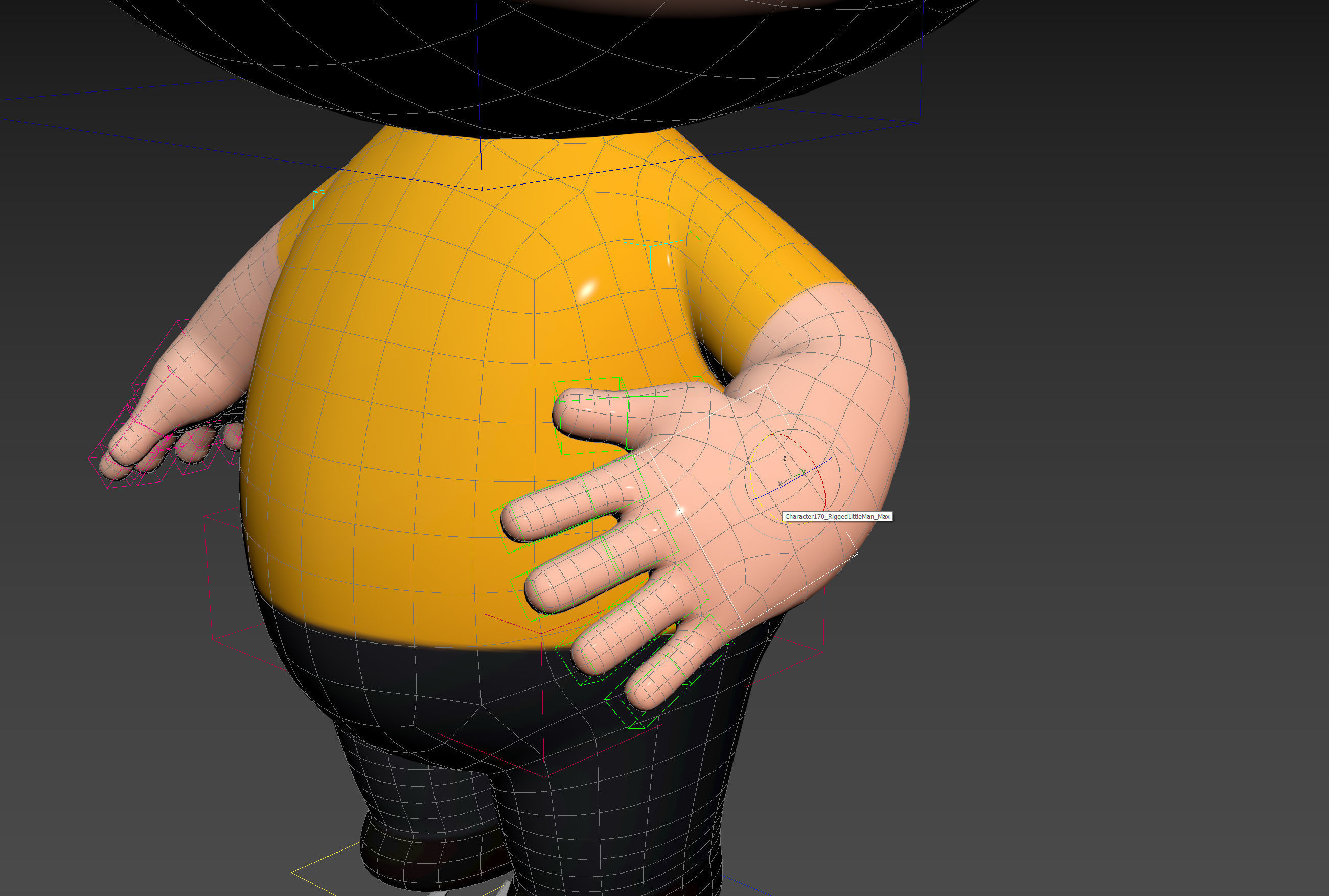 Character170 Rigged Little Man 3D model_27