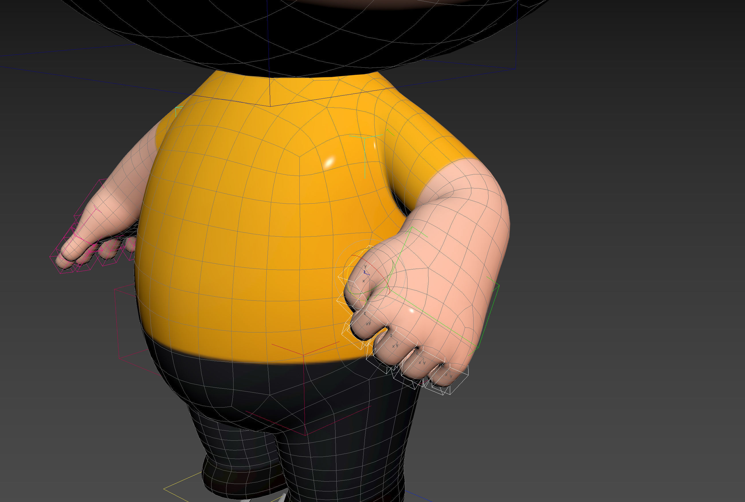 Character170 Rigged Little Man 3D model_28