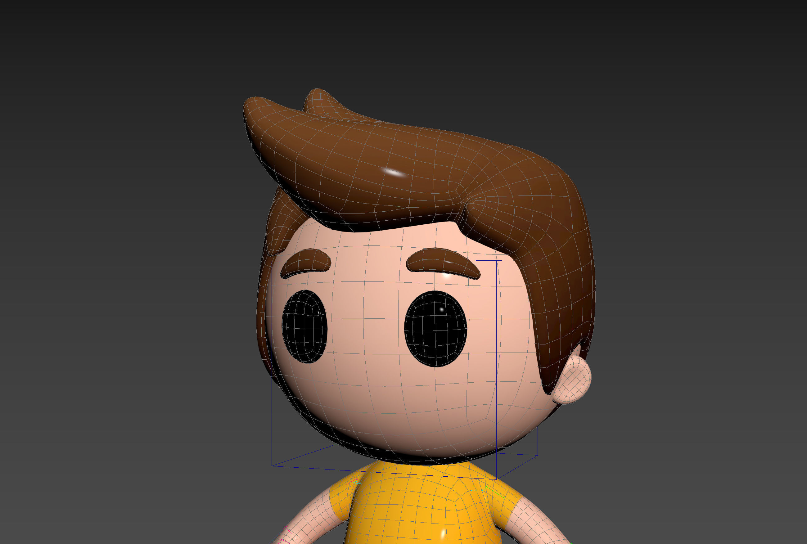 Character170 Rigged Little Man 3D model_36