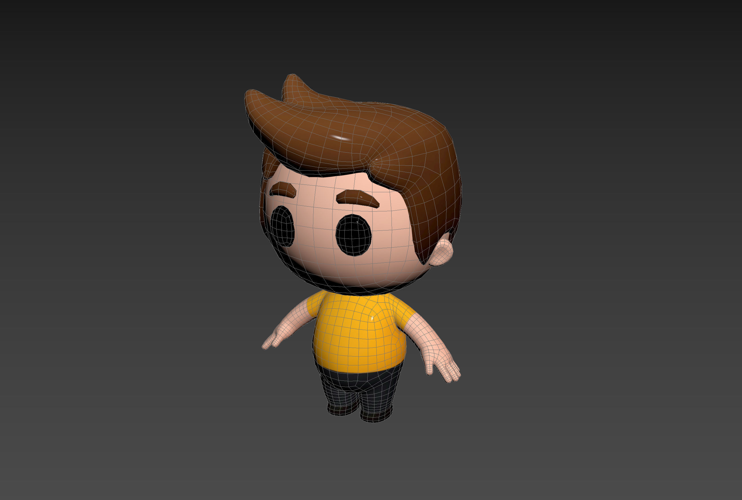 Character170 Rigged Little Man 3D model_20