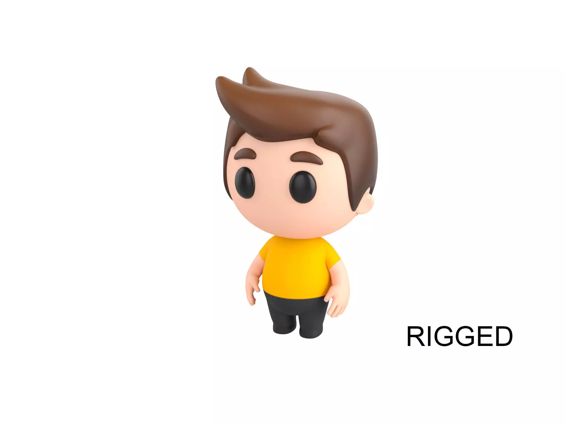 Character170 Rigged Little Man 3D model_0