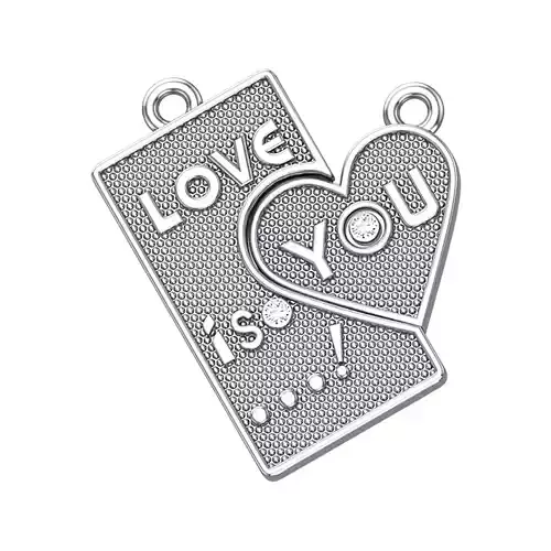 Love puzzle pendant