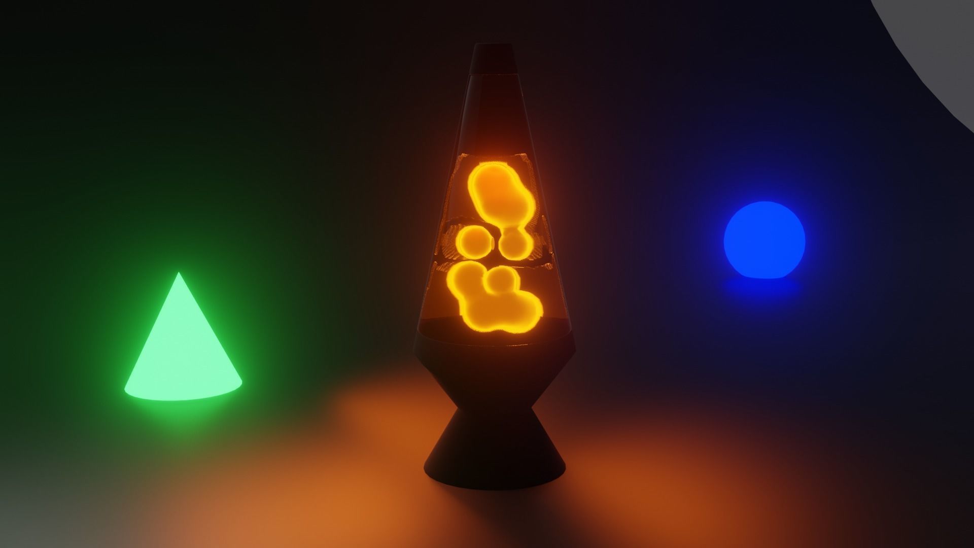 Lava Lamp Animation in Blender  3D model_2