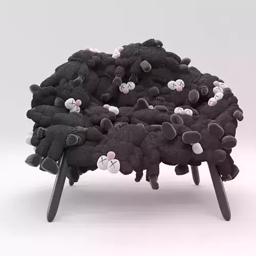 KAWS and Campana chair 3D model