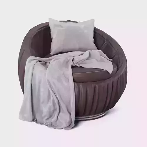 modern leather armchair