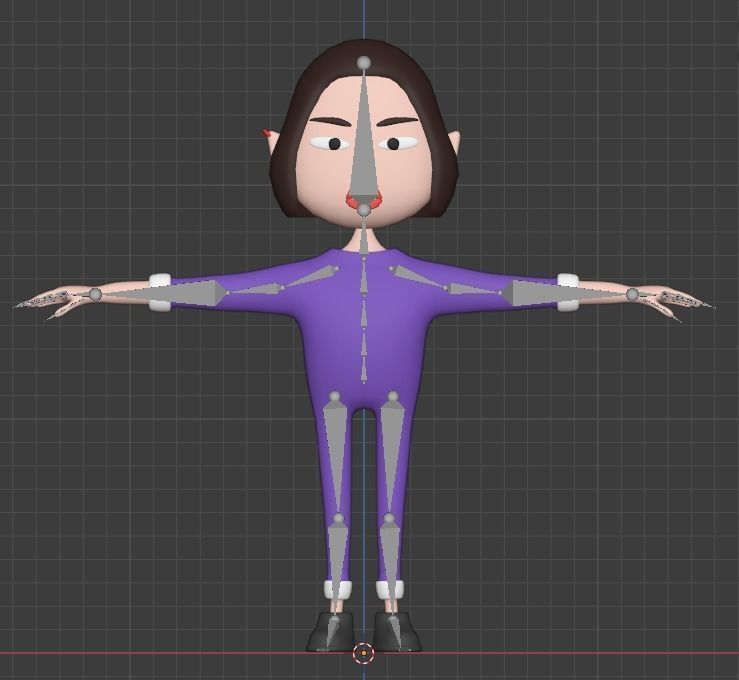 Low poly cartoon pajama characters 1 04 pack 3d model Low-poly 3D model_14