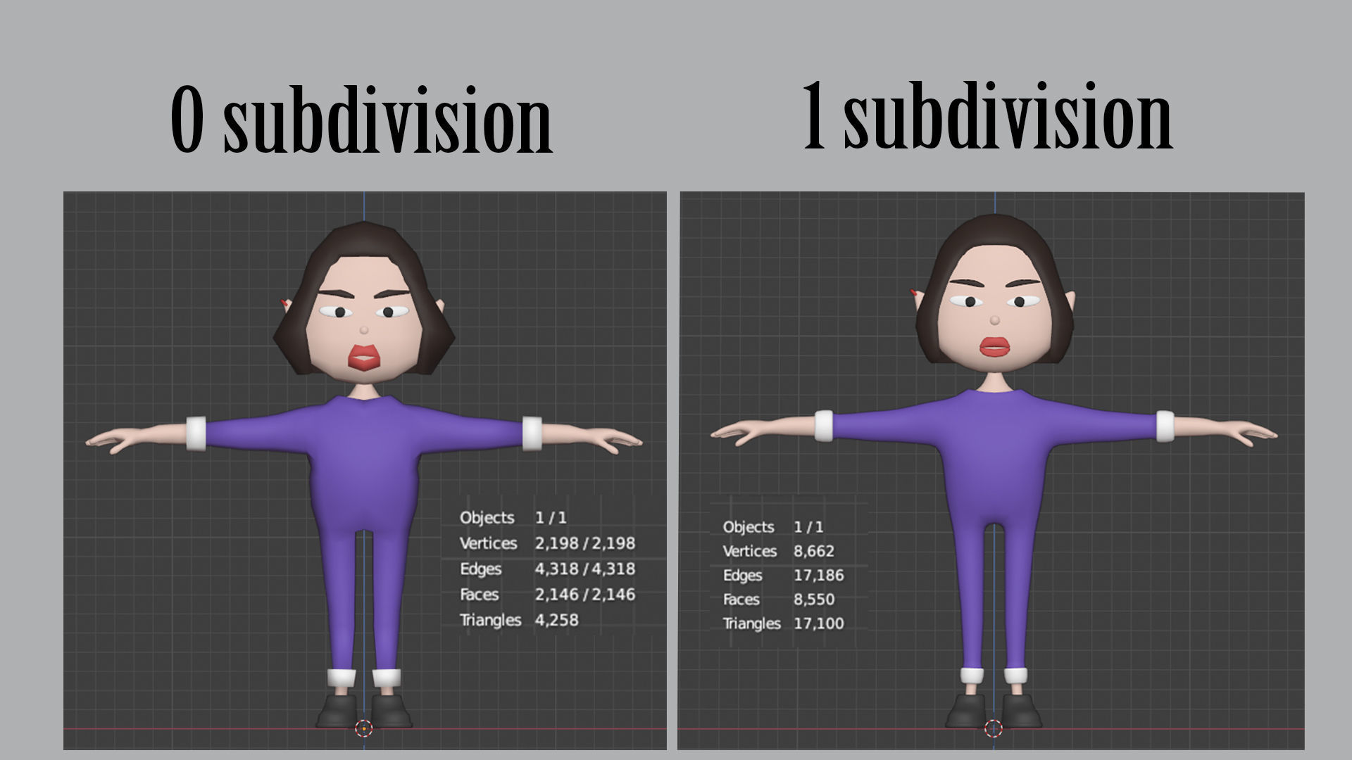 Low poly cartoon pajama characters 1 04 pack 3d model Low-poly 3D model_13