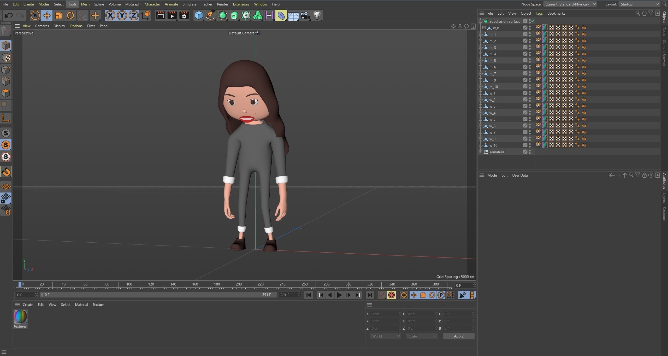 Low poly cartoon pajama characters 1 04 pack 3d model Low-poly 3D model_20