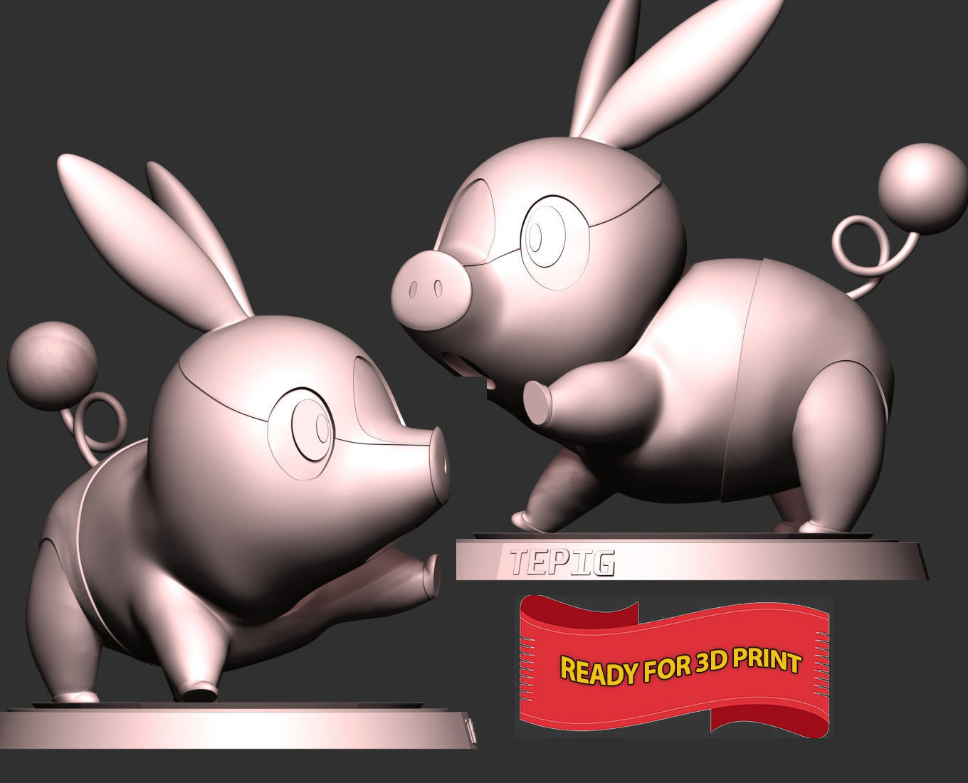 Tepig - Pokemon Go 3D print model_3