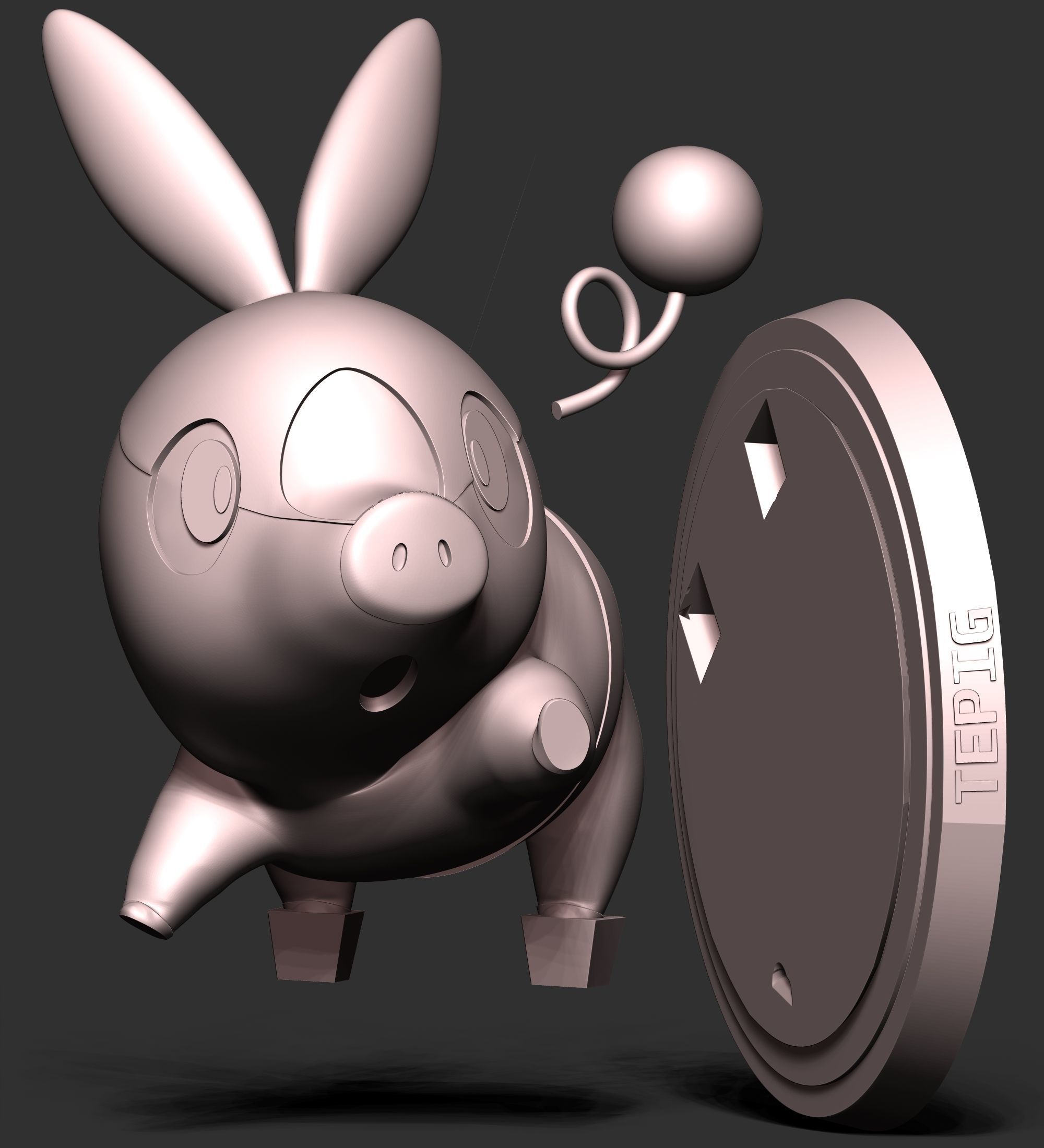 Tepig - Pokemon Go 3D print model_16