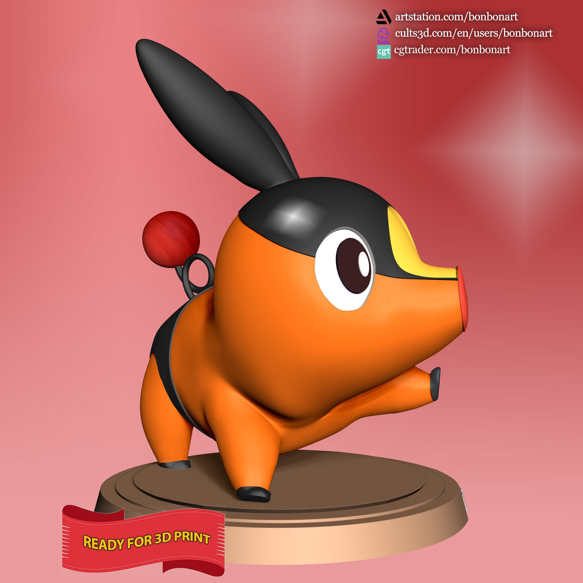 Tepig - Pokemon Go 3D print model_1