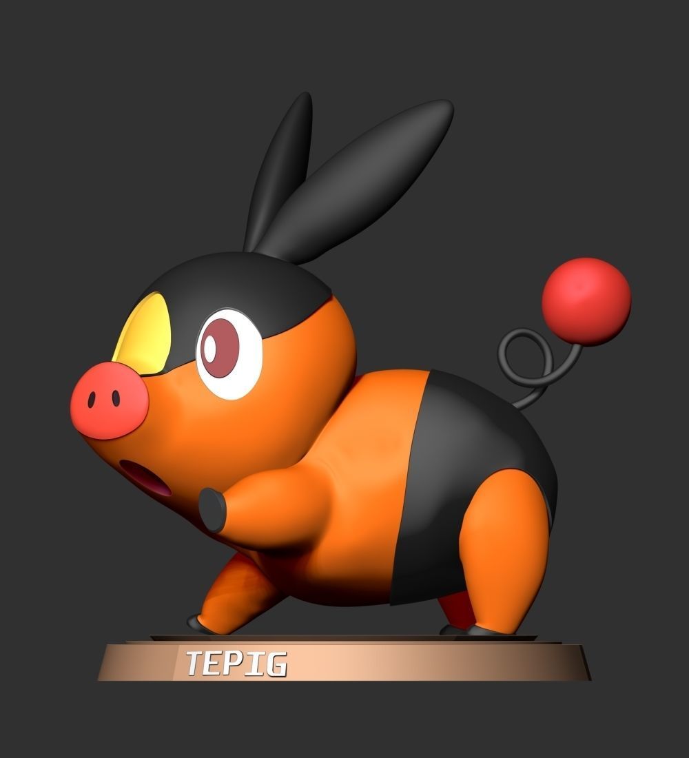 Tepig - Pokemon Go 3D print model_13