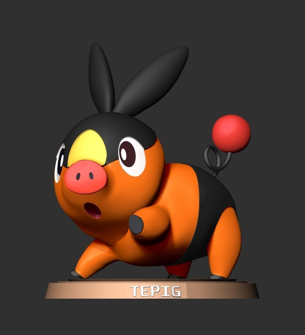 Tepig - Pokemon Go 3D print model_14