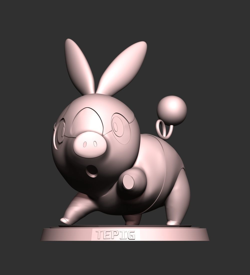 Tepig - Pokemon Go 3D print model_11