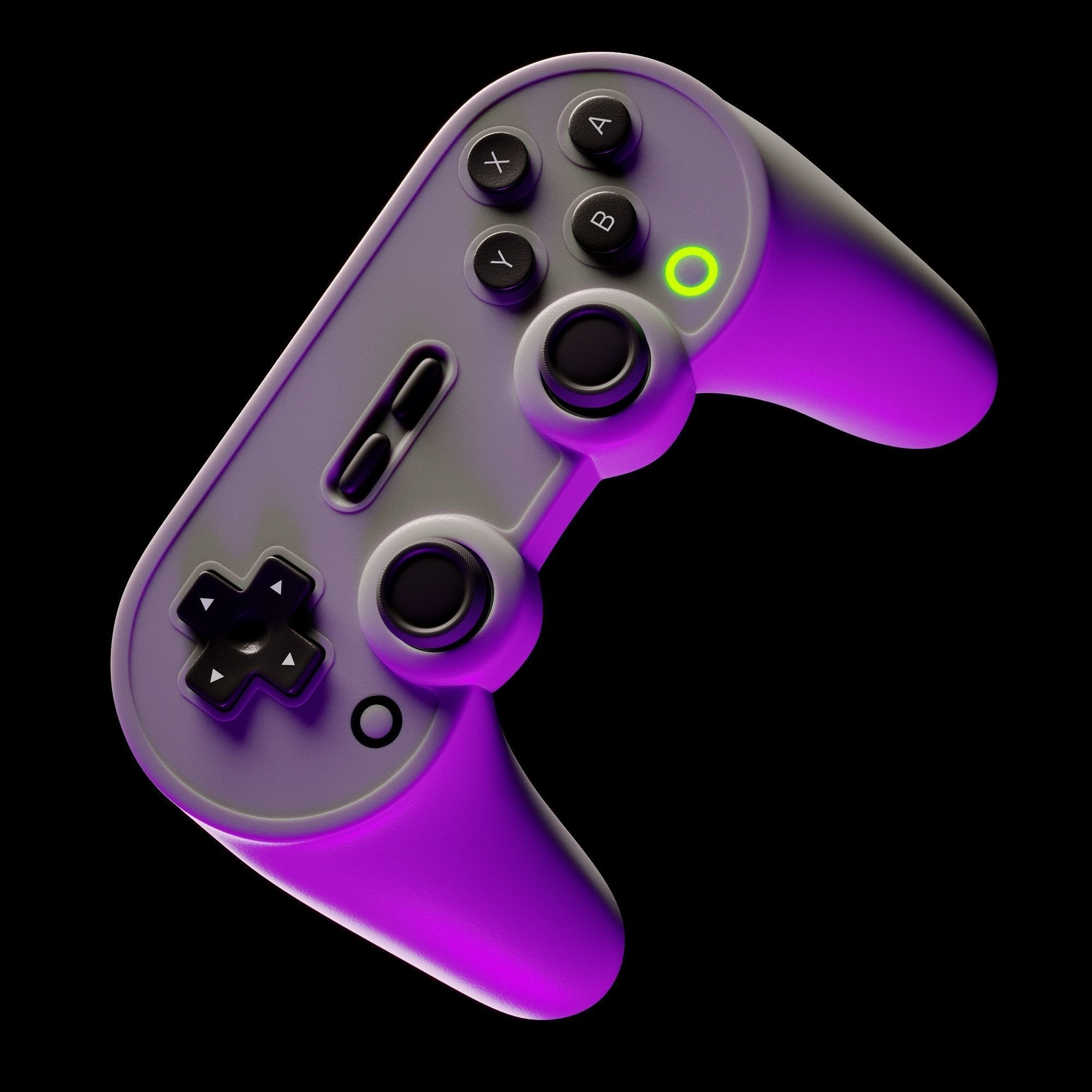 Joypad Nintendo controller 3D model_1