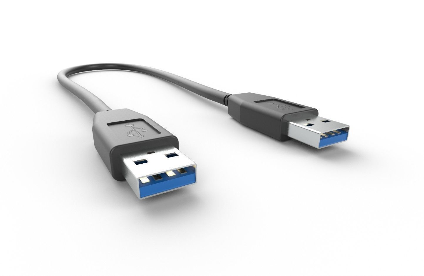 USB Cable M9 Low-poly 3D model_4