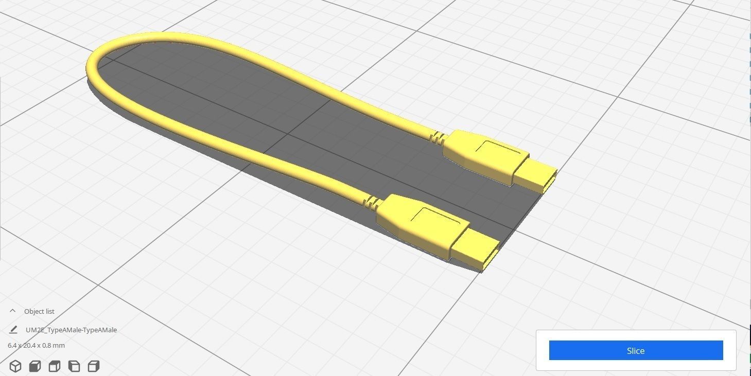 USB Cable M9 Low-poly 3D model_36