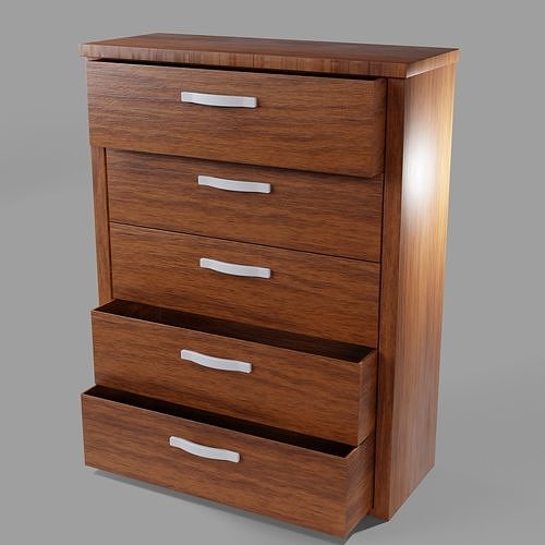 Dresser chest of drawers - chest of drawers 3D model