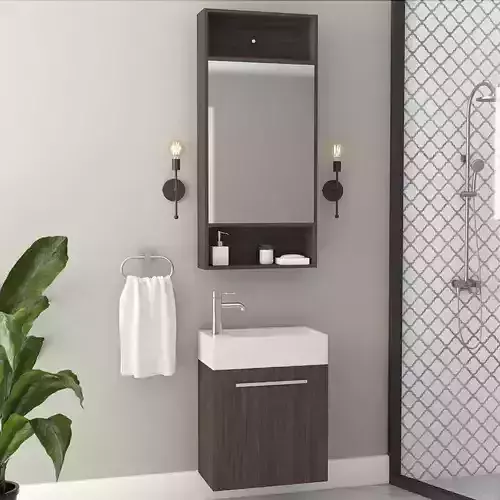 Ariella Single Vanity Set - Mirror