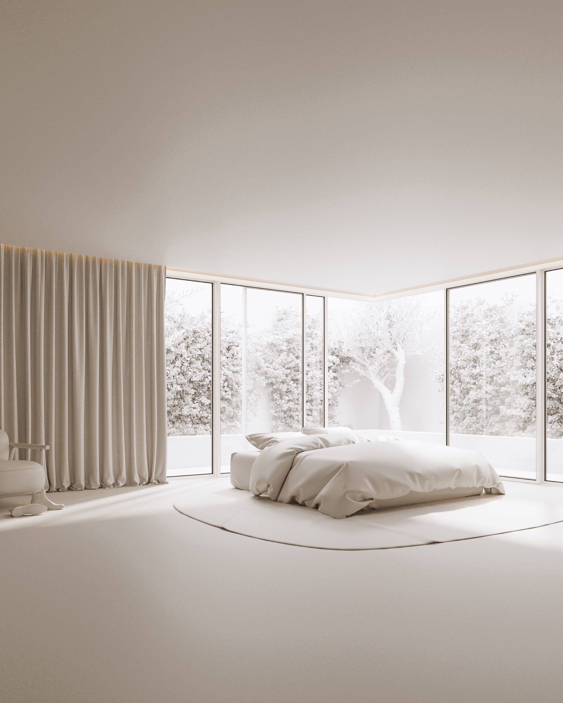 Interior Living Space 3D Visual 3D model_3