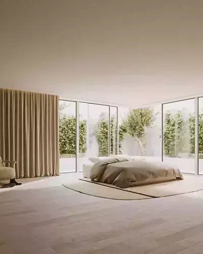 Interior Living Space 3D Visual