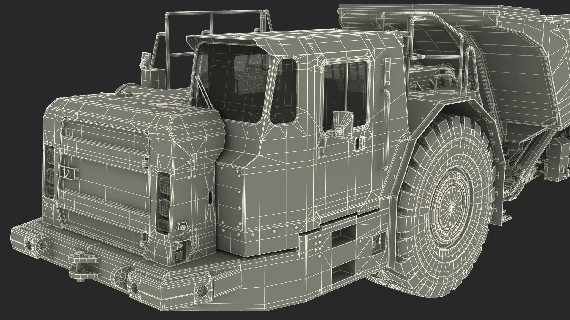 Mining Truck CAT AD45B 3D model_51