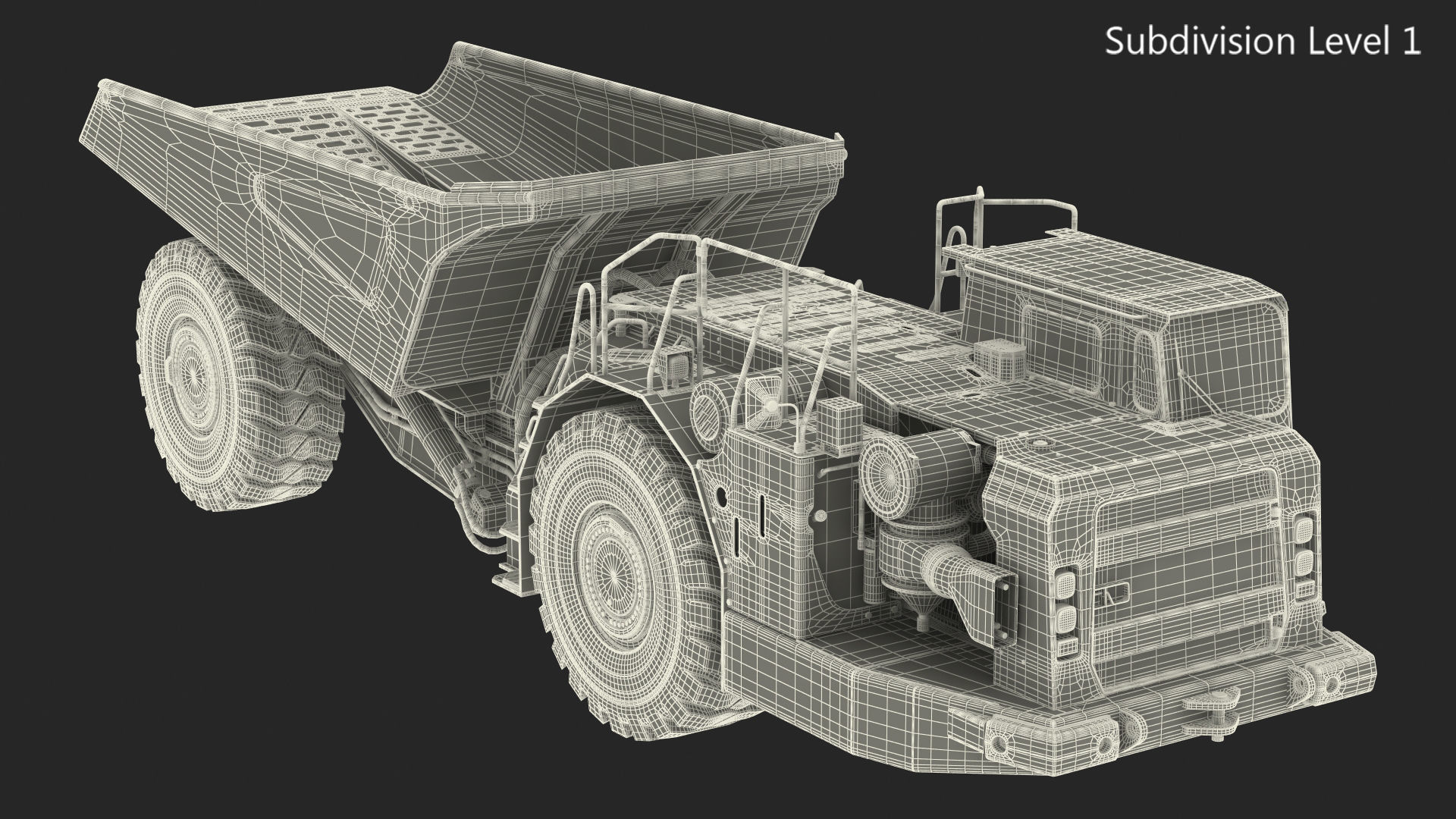 Mining Truck CAT AD45B 3D model_41