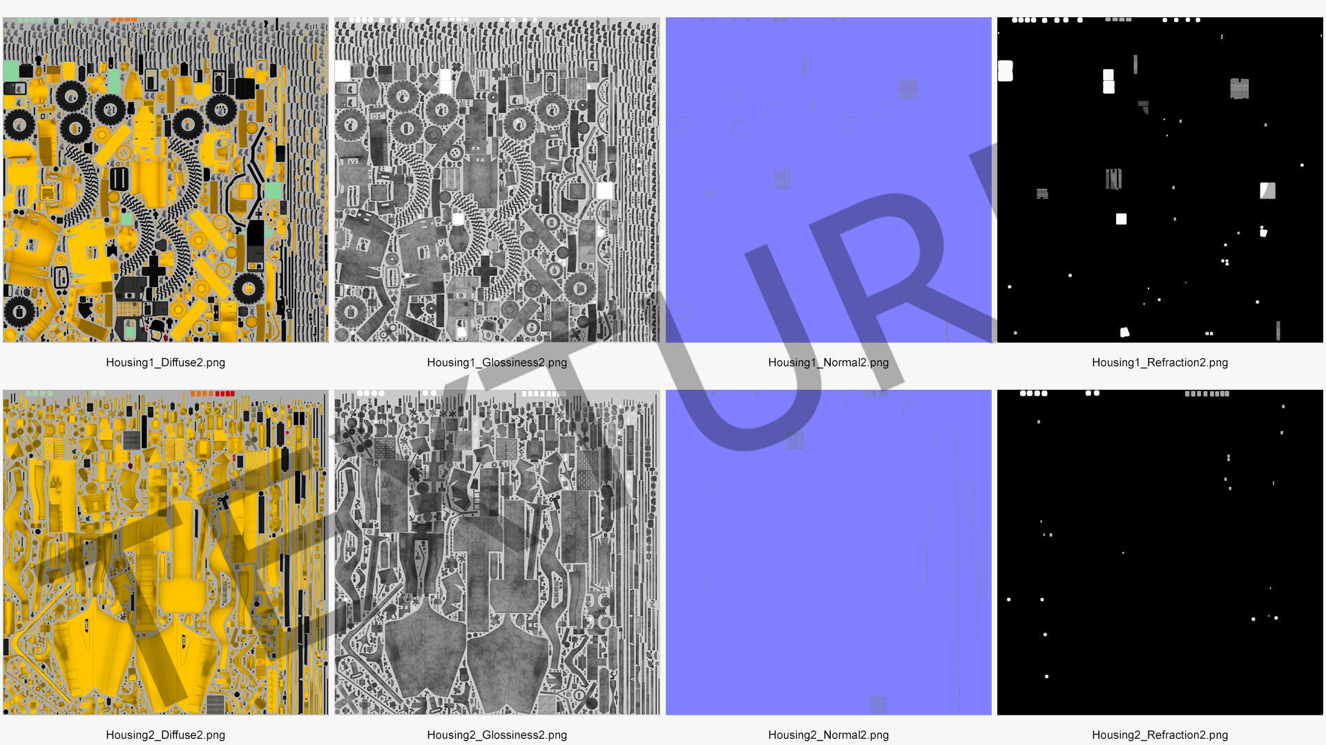 Mining Truck CAT AD45B 3D model_44