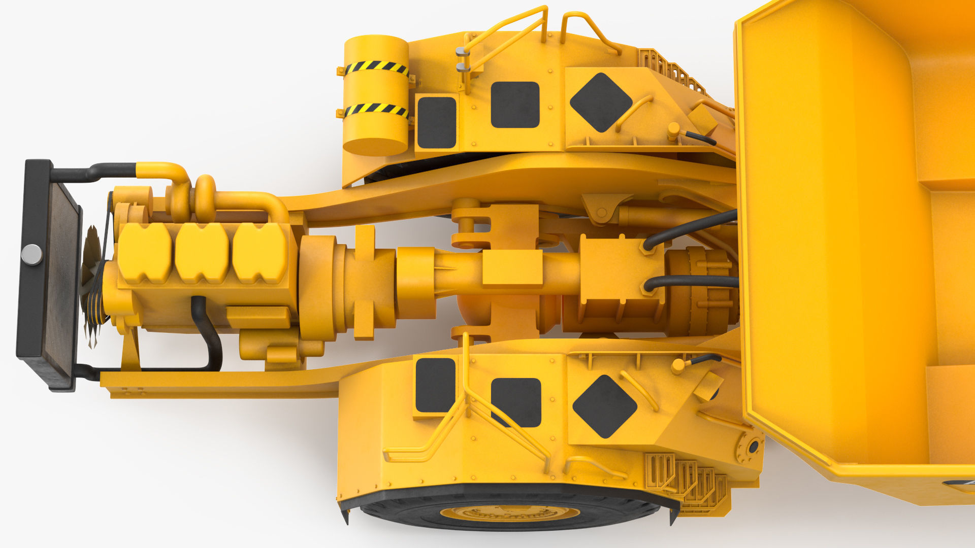 Mining Truck CAT AD45B 3D model_33