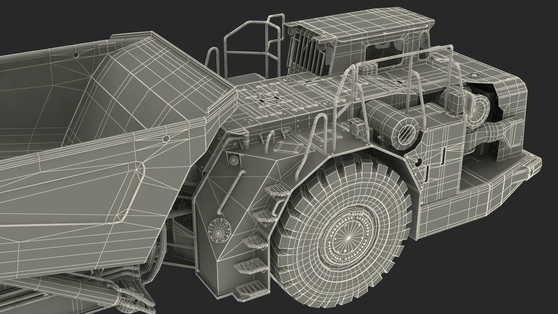 Mining Truck CAT AD45B 3D model_50