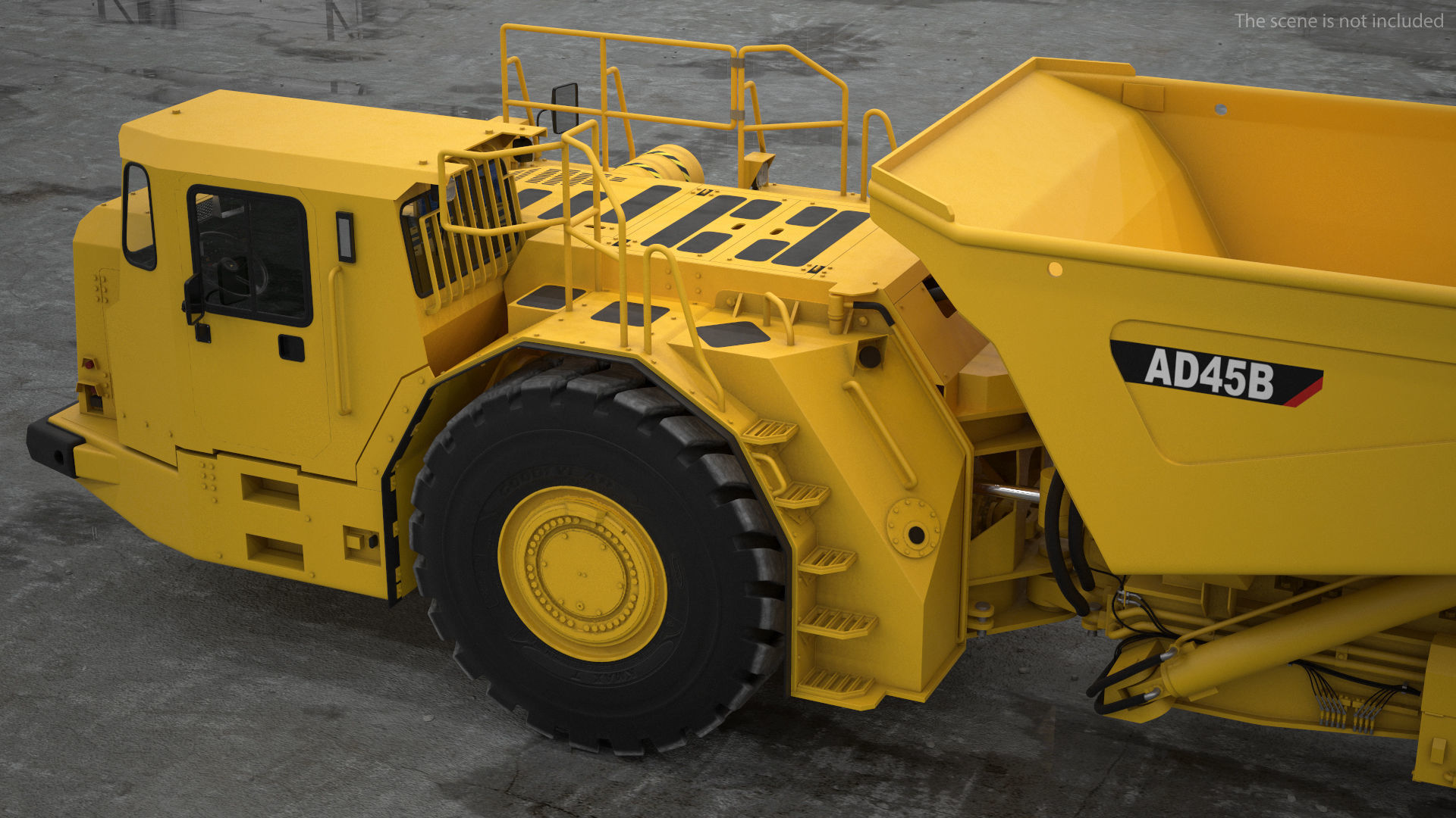 Mining Truck CAT AD45B 3D model_8