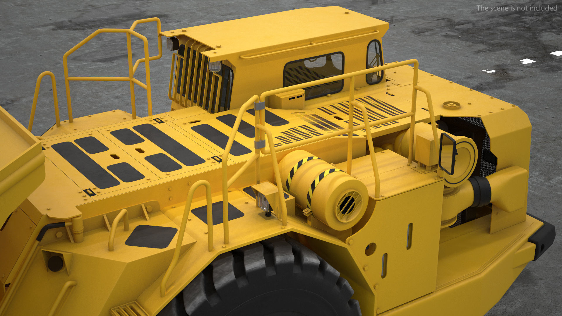 Mining Truck CAT AD45B 3D model_9