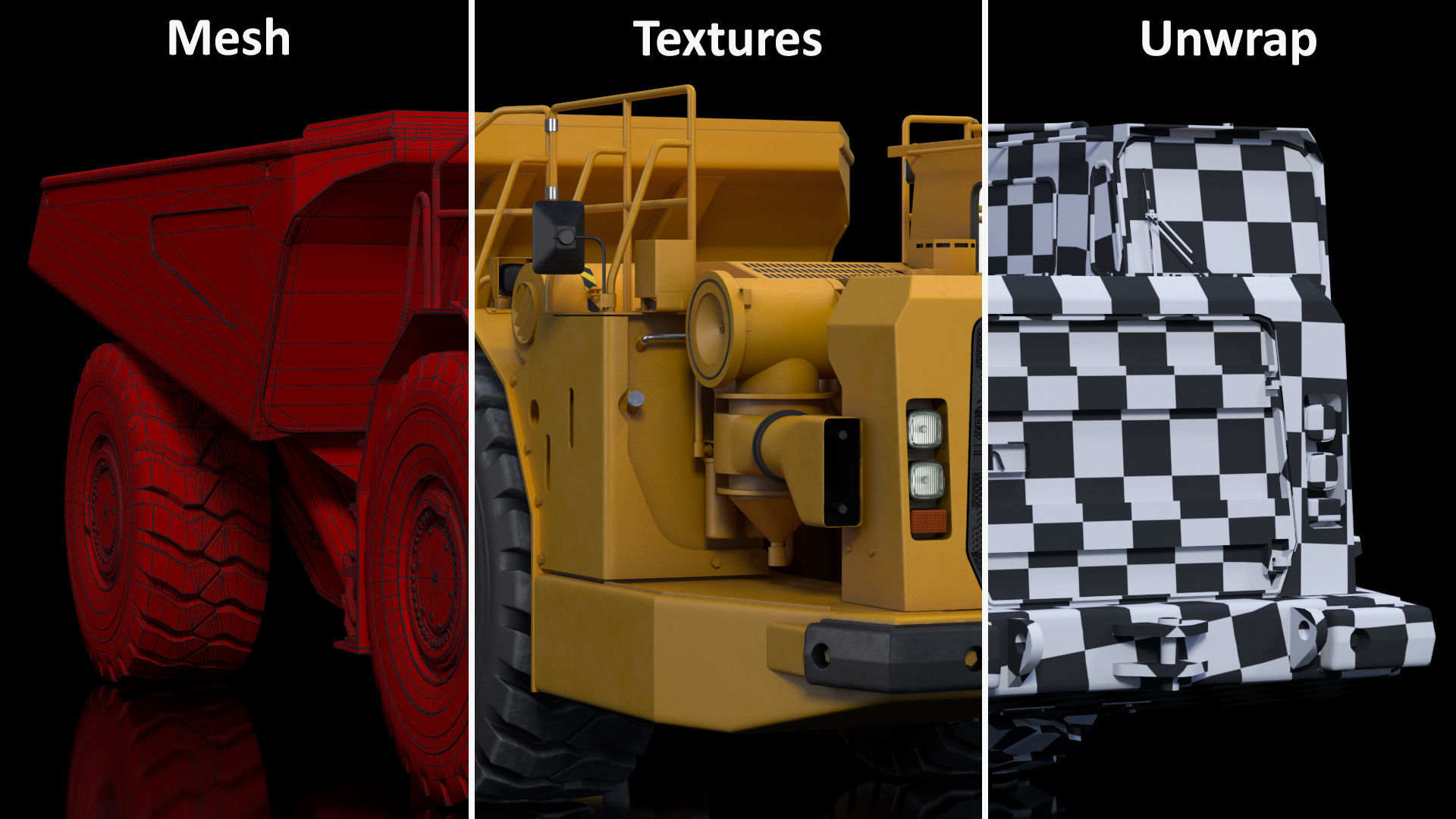 Mining Truck CAT AD45B 3D model_40