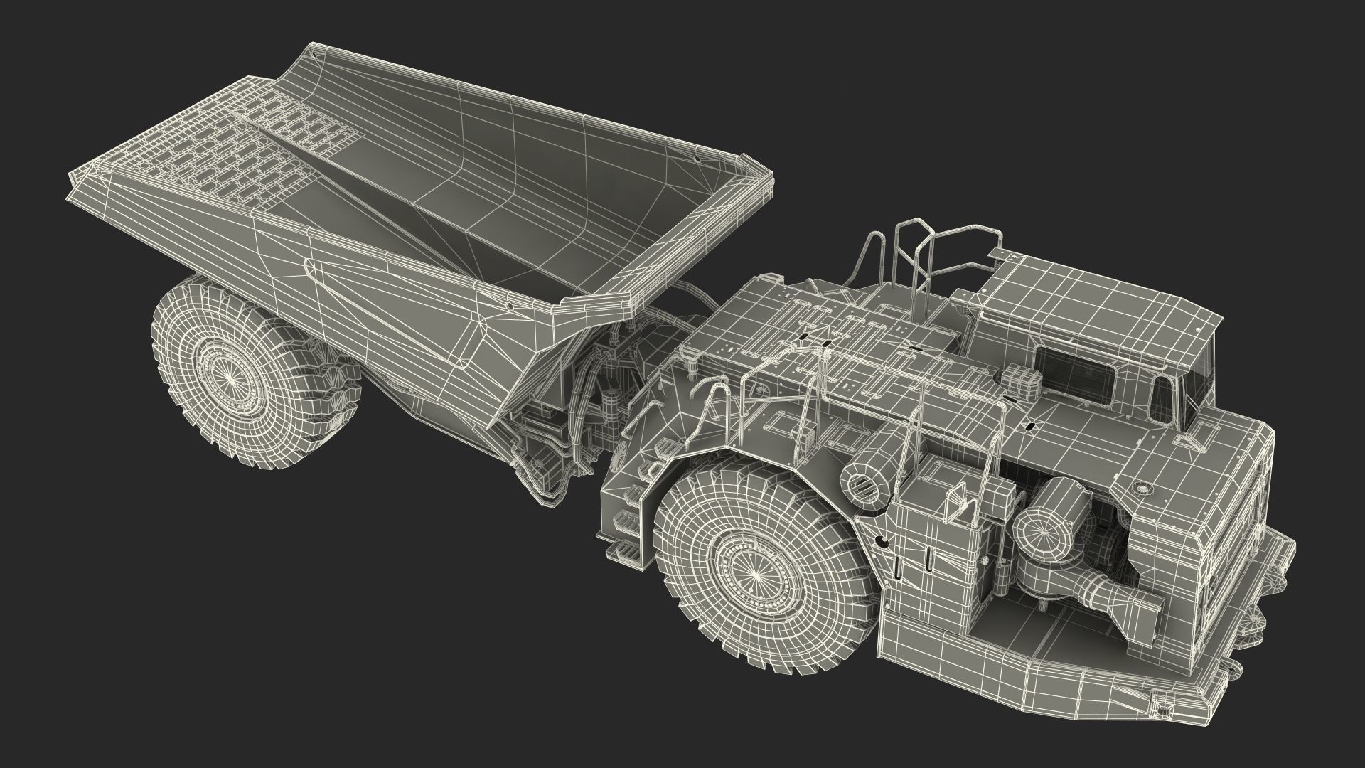 Mining Truck CAT AD45B 3D model_48