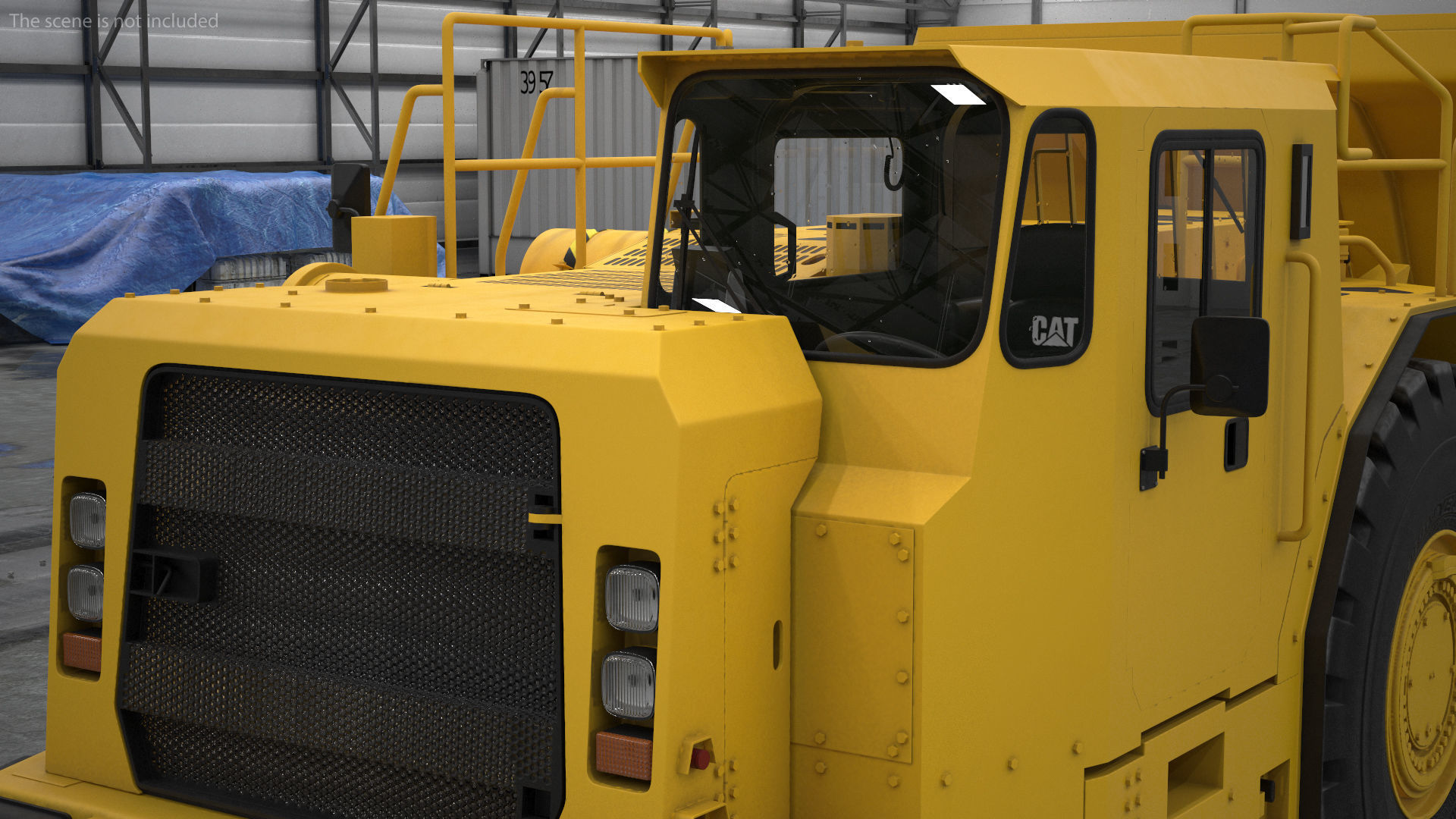 Mining Truck CAT AD45B 3D model_10