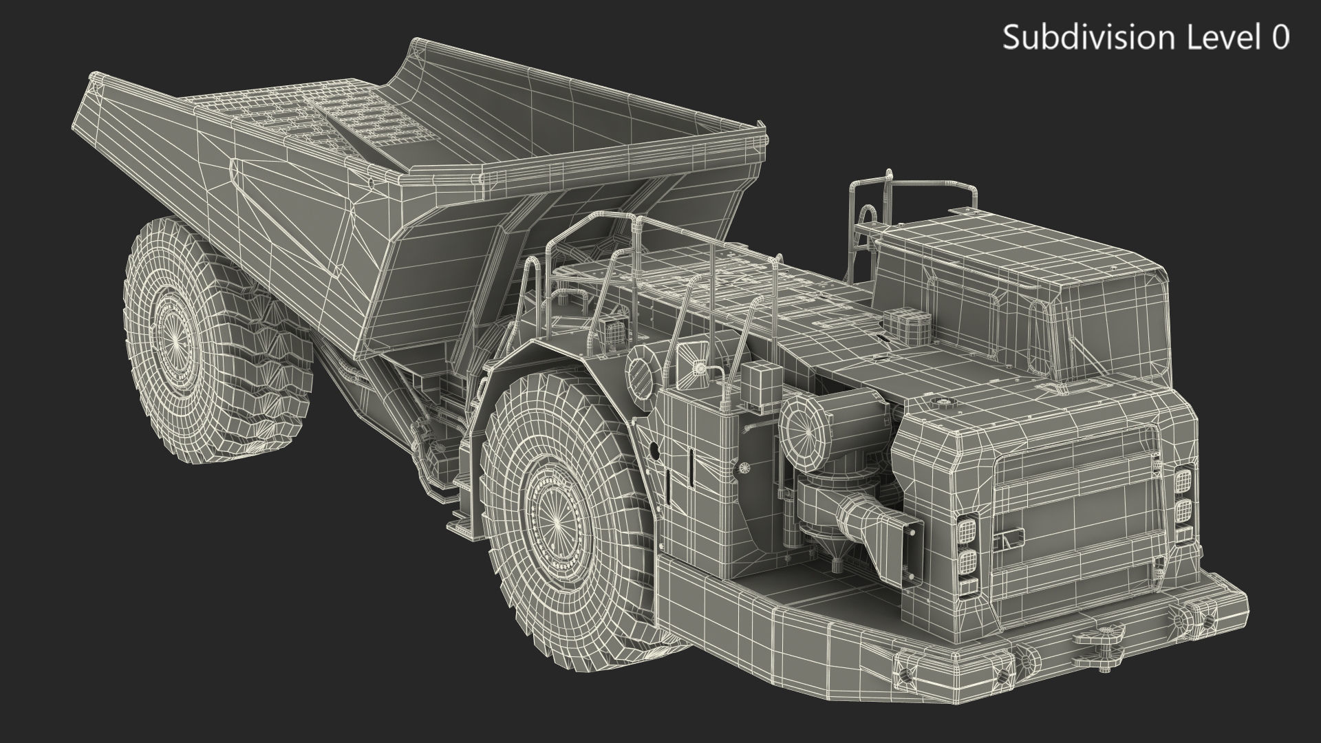 Mining Truck CAT AD45B 3D model_42