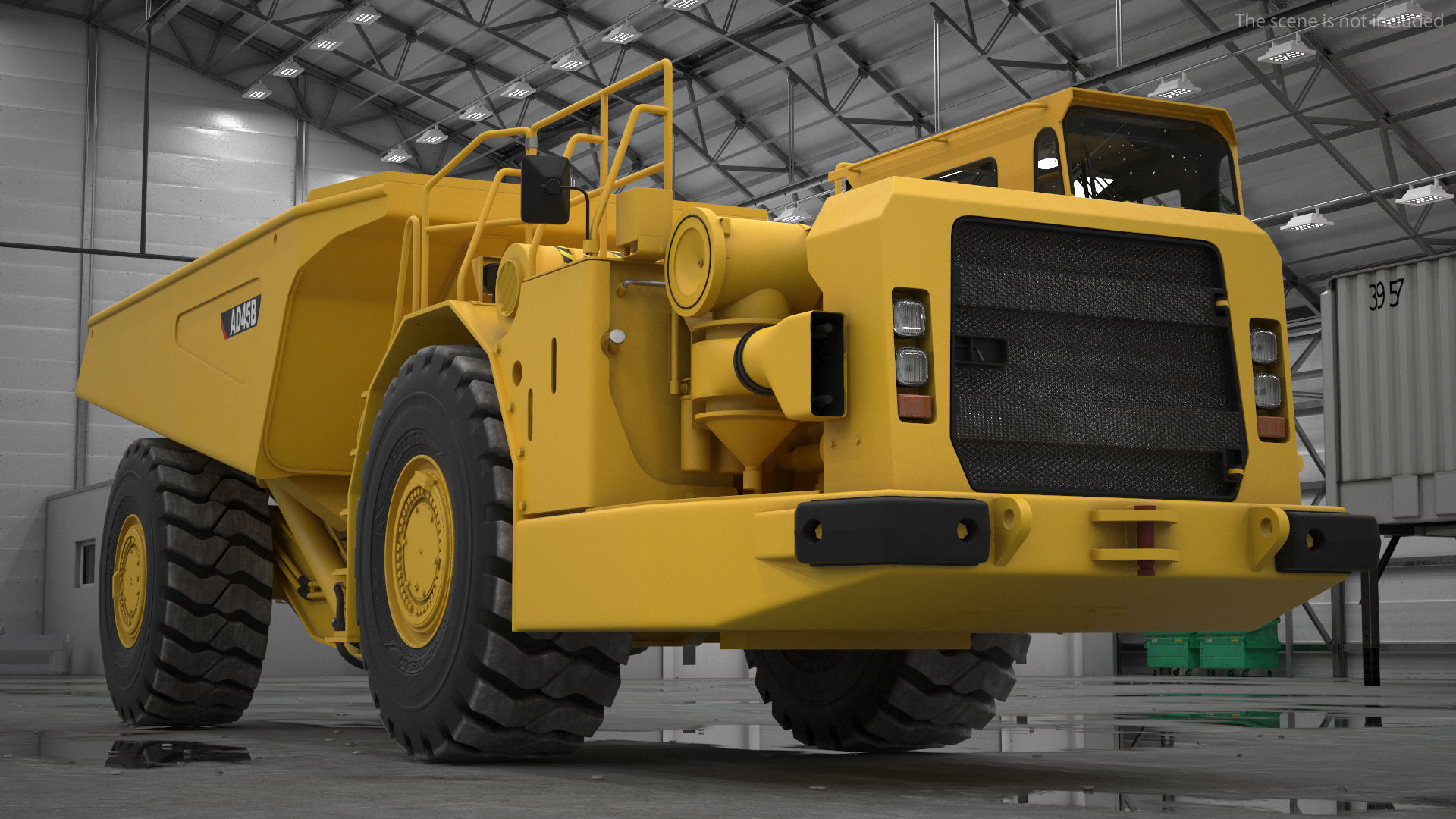 Mining Truck CAT AD45B 3D model_6