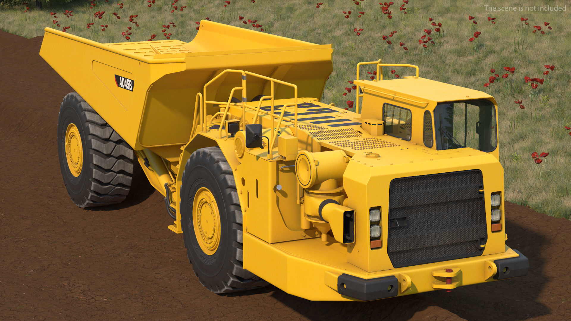 Mining Truck CAT AD45B 3D model_3