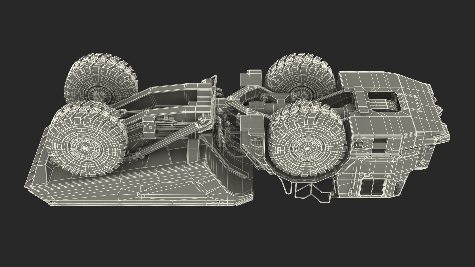 Mining Truck CAT AD45B 3D model_49