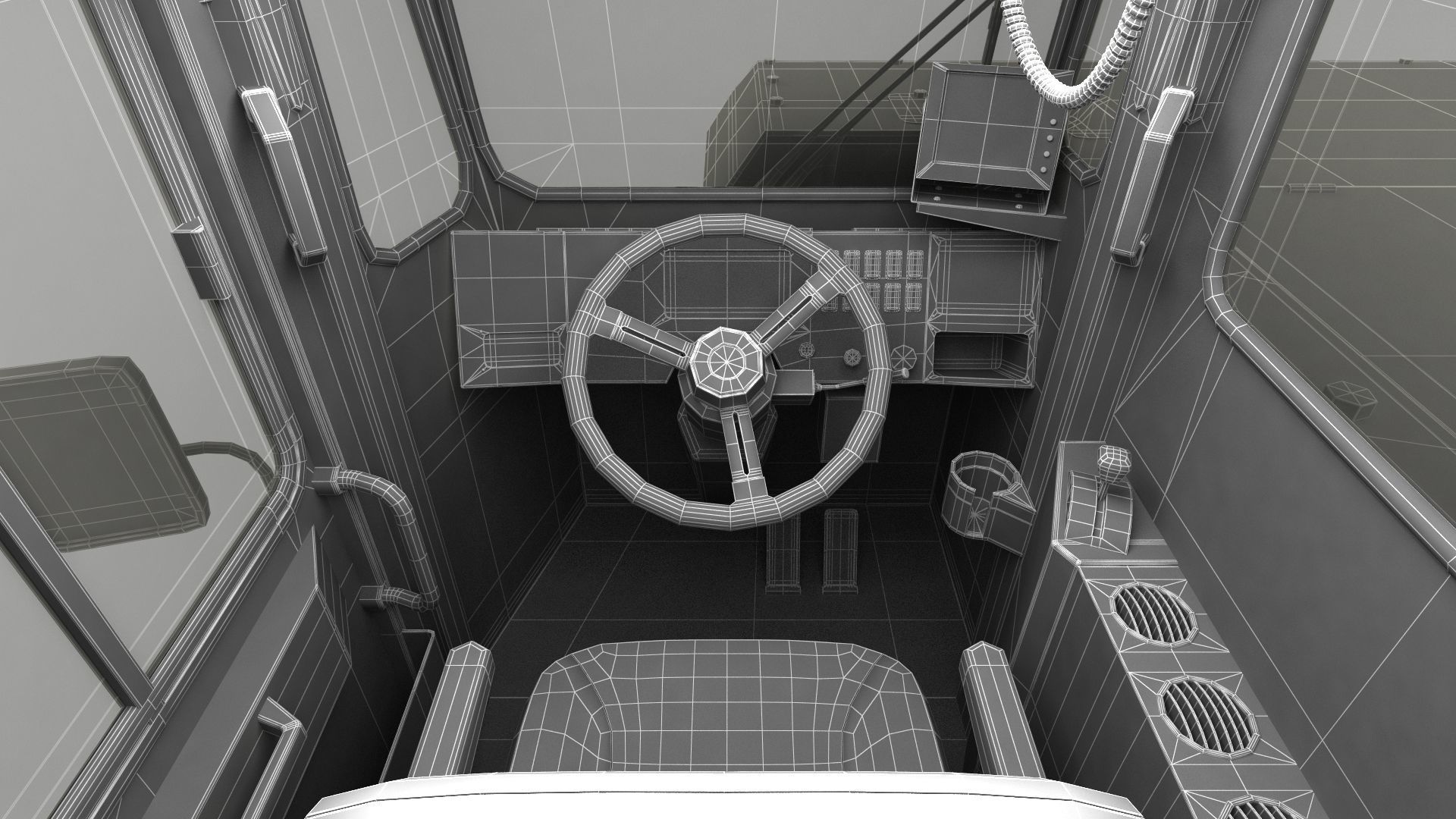 Mining Truck CAT AD45B 3D model_53