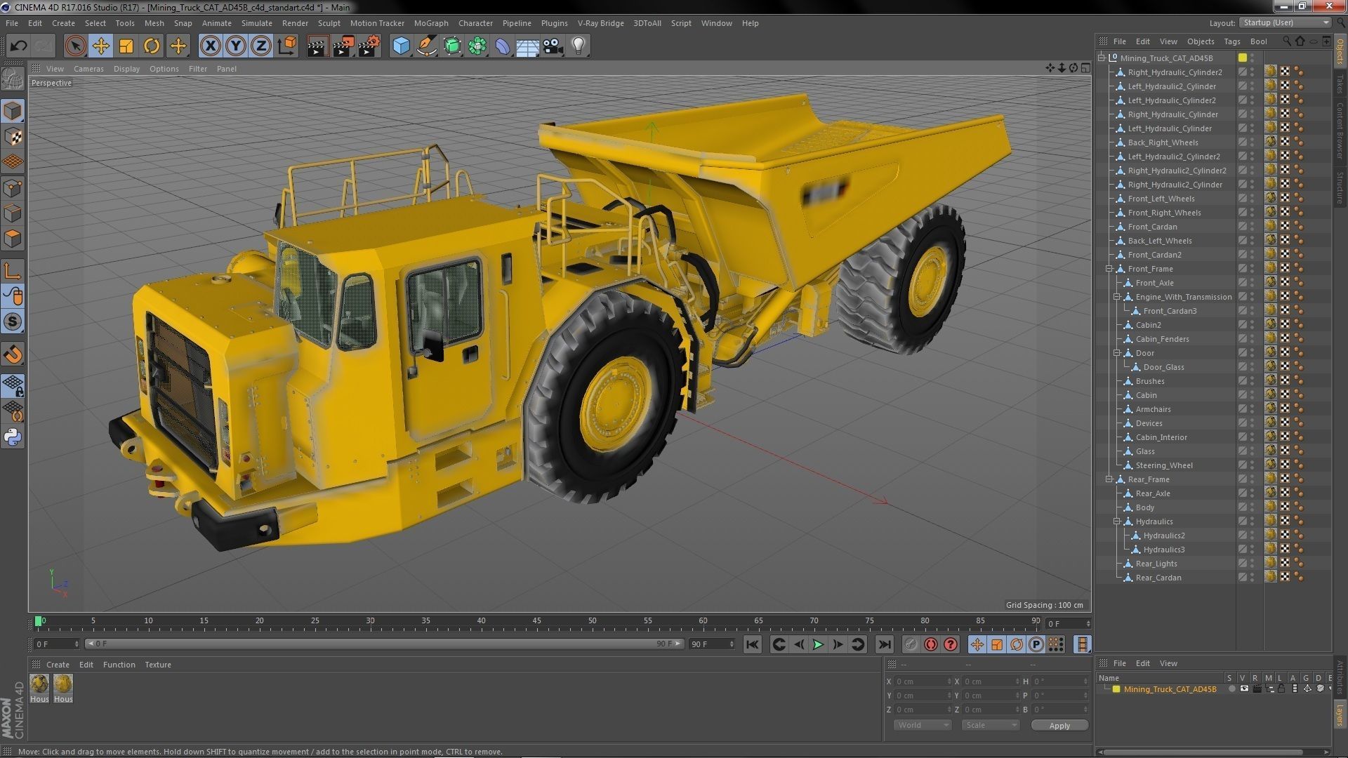 Mining Truck CAT AD45B 3D model_58
